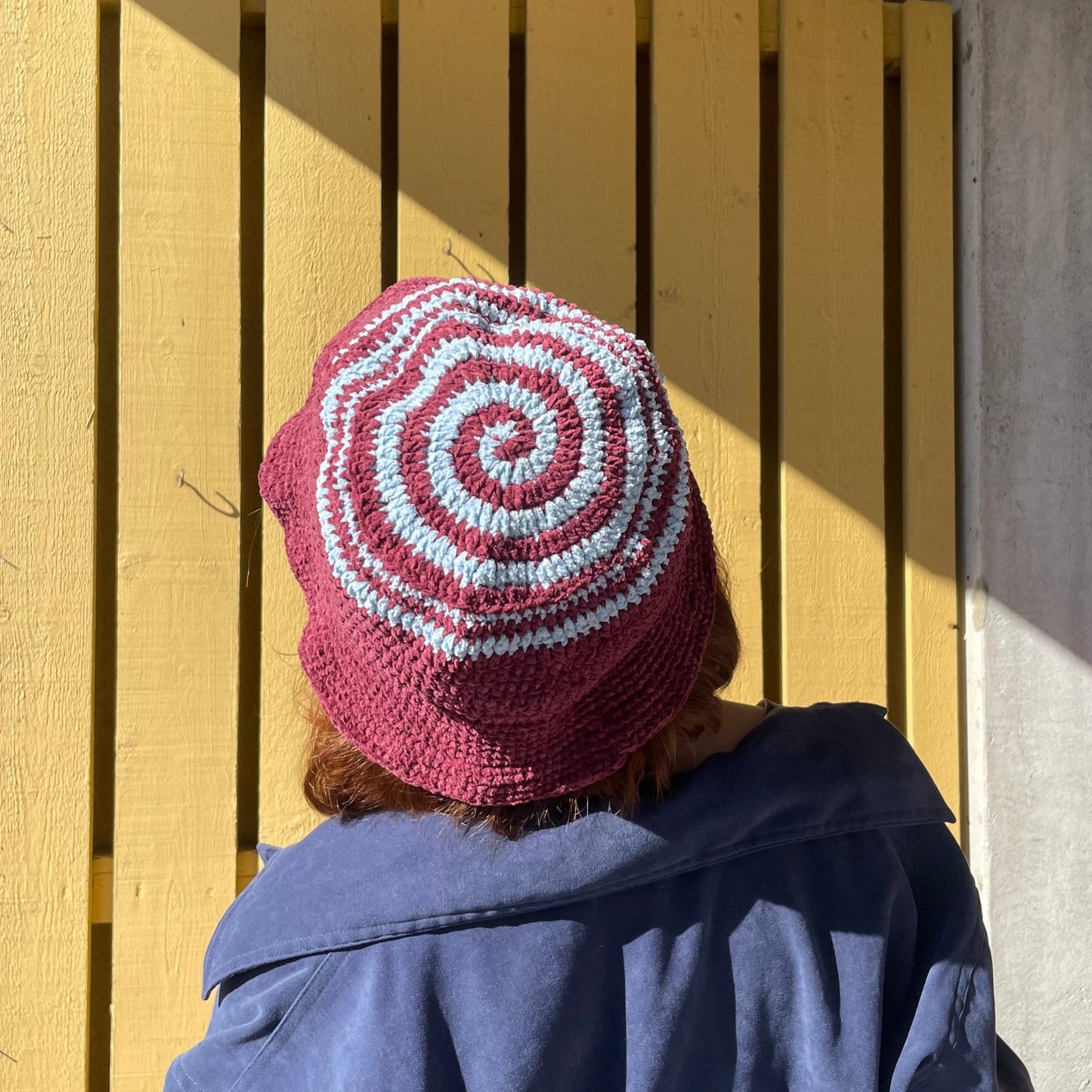 Checkered bucket hat