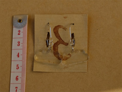 Earrings transparent clouds silver plated
