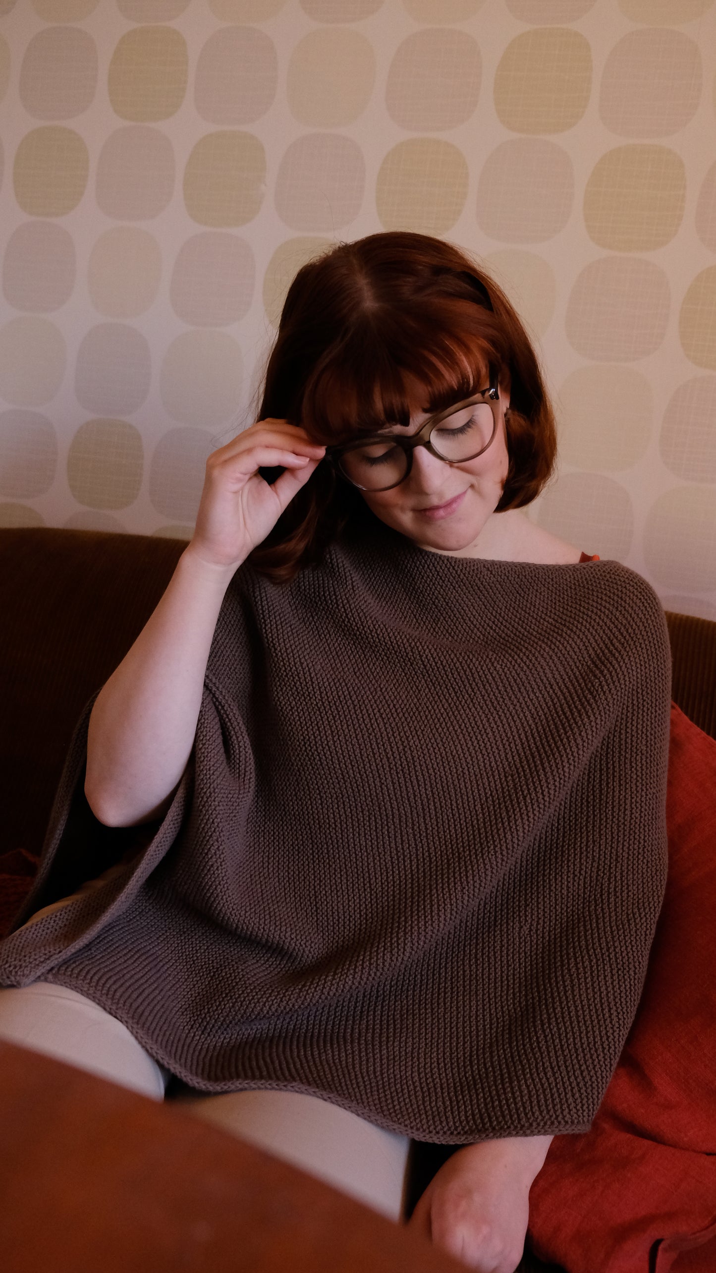 Perla Poncho stickmönster