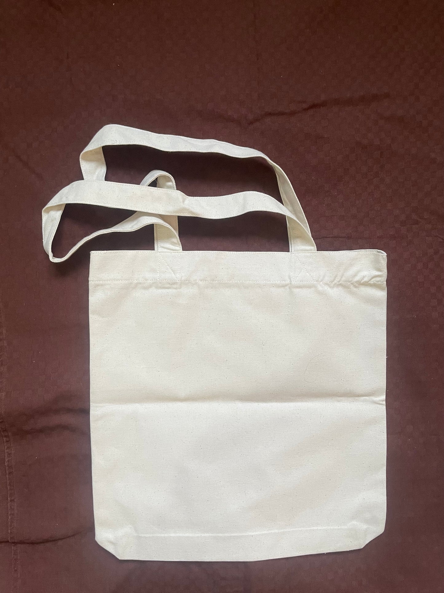 Tote bag two-toned leaf