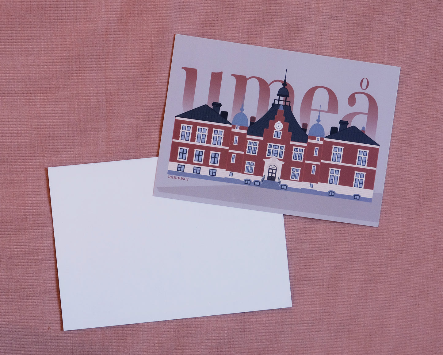 Vykort rådhuset i Umeå